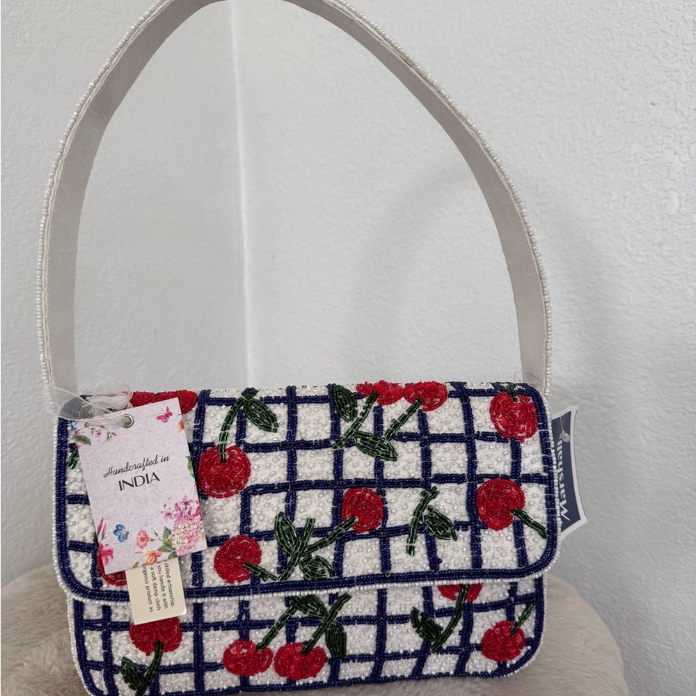 Cherry Embroidered Handbag